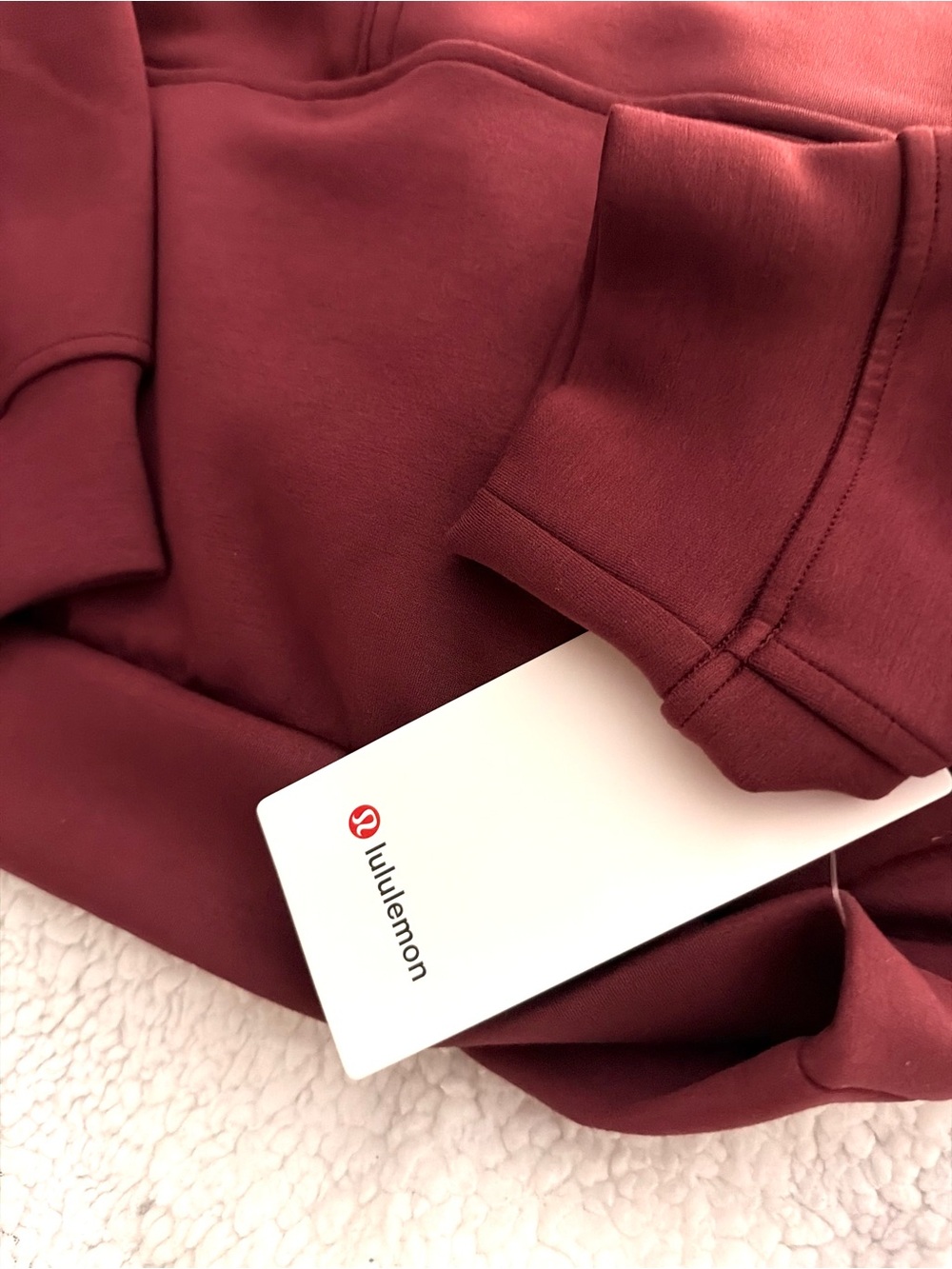 lululemon athletica Men’s Half-Zip Sweater - Burgundy - Picture 2 of 3